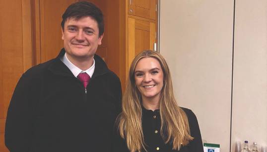 Image:Nautilus director of industrial Martyn Gray with Kate Dearden MP, parliamentary under-secretary of state in the Department for Business and Trade. Image: Nautilus International