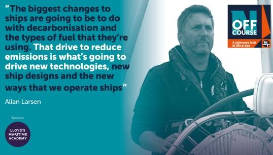 Allan Larsen on marine surveying and what the maritime industry must do to meet Net Zero targets. Image: Nautilus International/CPL Image:Allan Larsen on marine surveying and what the maritime industry must do to meet Net Zero targets. Image: Nautilus International/CPL