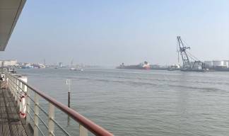 Image:The view from the networking lunch at the Hotel Delta, in Vlaardingen 