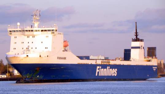 Image:The ro-ro cargo vessel Finnhawk. Image: Wikimedia Commons file image