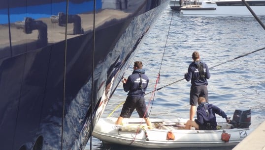 Even the glossy yacht sector can involve risky work for crew. Image: Nautilus International Image:Even the glossy yacht sector can involve risky work for crew. Image: Nautilus International