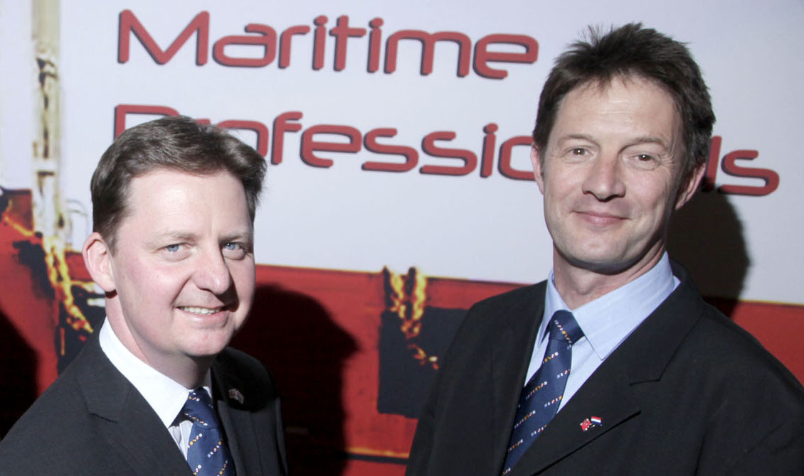 Mark Dickinson, general secretary, and Marcel van den Broek, deputy general secretary, based in the Netherlands, at the launch of the international Union in 2009. Image:Mark Dickinson, general secretary, and Marcel van den Broek, deputy general secretary, based in the Netherlands, at the launch of the international Union in 2009.