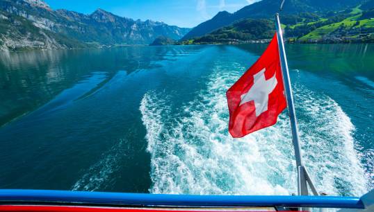 Image:The Swiss flag currently has only 11 vessels registered to it but a pilot project to revitalise the registry aims to create a template for future growth. Image: Wikimedia Commons