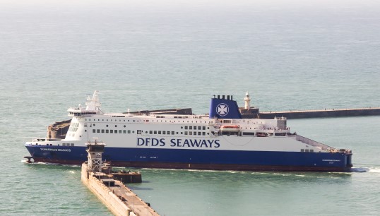 The DFDS vessel Dunkerque Seaways leaving the port of Dover. Image: Wikimedia Commons / Raimond Spekking Image:The DFDS vessel Dunkerque Seaways leaving the port of Dover. Image: Wikimedia Commons / Raimond Spekking