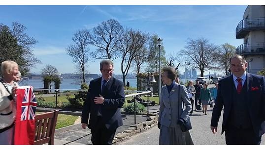 Nautilus director of welfare and care Andrew Jones (right) escorts HRH The Princess Royal on a tour of Mariners' Park. Image: James Beard Image:Nautilus director of welfare and care Andrew Jones (right) escorts HRH The Princess Royal on a tour of Mariners' Park. Image: James Beard
